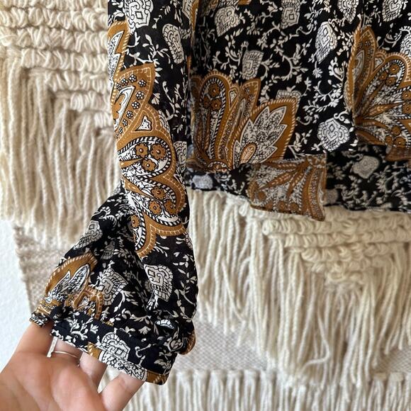 A.L.C. Lox Printed Silk Blouse - Picture 5 of 6